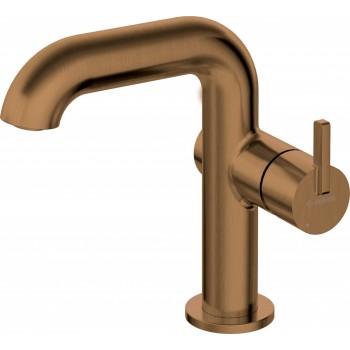 Washbasin mixer with rectangular spout