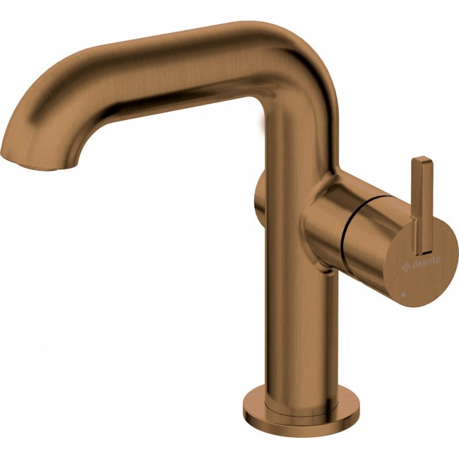 Washbasin mixer with rectangular spout