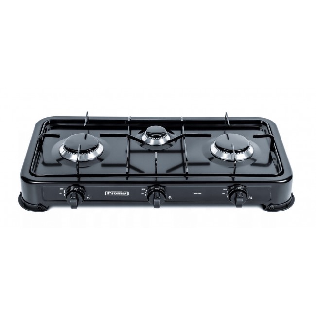 Promis KG300C 3-burner gas cooker, black Promis KG300C 3-burner gas cooker, black