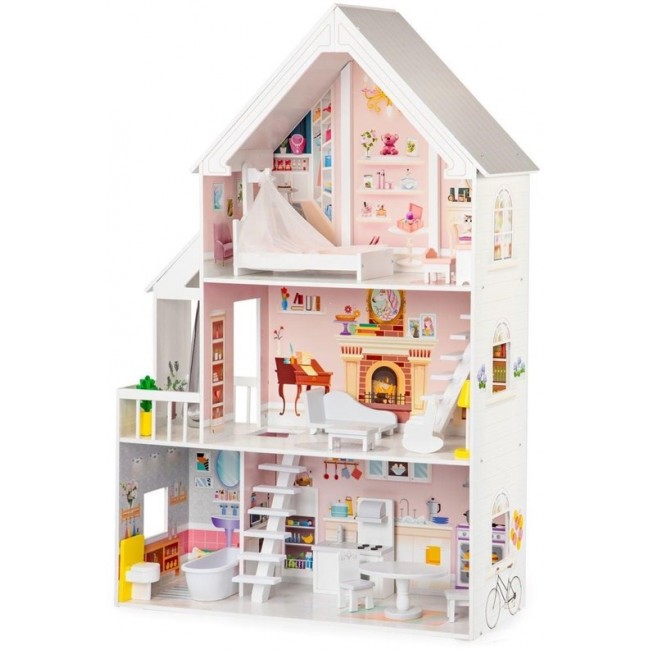 Wooden dollhouse XXL Residence ECOTOYS