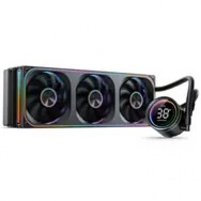 Jonsbo TH-360 AiO Wasserk hlung, ARGB, Segmentanzeige - 360mm, schwarz