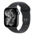 Apple Watch Series 11 GPS + Cellular 42mm Space Grey Aluminium Case with Black Sport Band - M/L