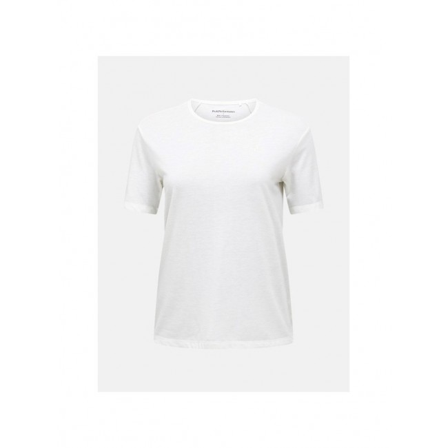 Koszulka damska PEAK PERFORMANCE W Wool-Blend Shortsleeve kolor bia y - L