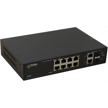 PULSAR SF108-90W network switch Fast Ethernet (10/100) Power over Ethernet (PoE) Black