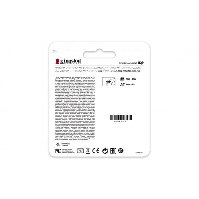 Kingston Technology 128GB SDXC Canvas Select Plus 100R C10 UHS-I U3 V30