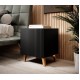 PAFOS bedside table 2 pcs. 45x40x51 cm matte black