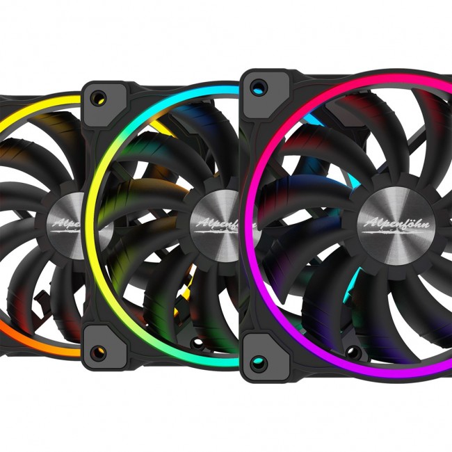 Alpenf hn Wing Boost 3 Computer case, Processor Fan 12 cm Black 3 pc(s)