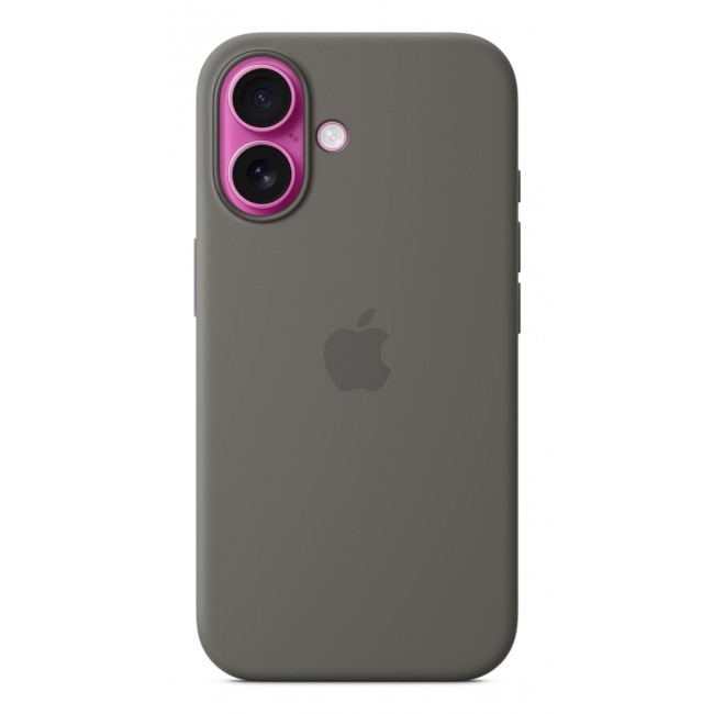 Apple iPhone 16 Silicone Case with MagSafe - Stone Gray