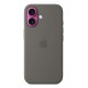 Apple iPhone 16 Silicone Case with MagSafe - Stone Gray