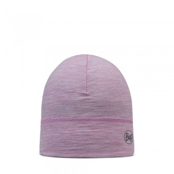 Buff Lightweight Merino Wool Beanie Hat Lilac