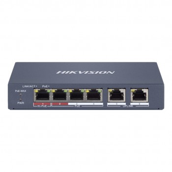 Hikvision DS-3E1106HP-EI network switch Managed Fast Ethernet (10/100) Power over Ethernet (PoE) Grey