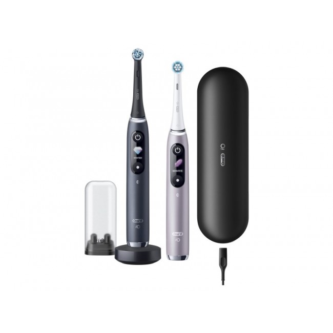 Oral-B iO 80363731 electric toothbrush Adult Rotating-oscillating toothbrush Black, Silver