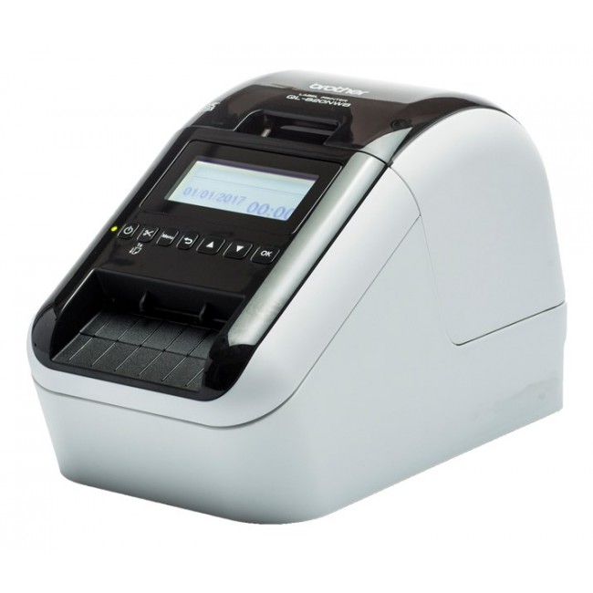 Brother QL-820NWBC label printer Direct thermal Colour 300 x 300 DPI 176 mm/sec Wired & Wireless Ethernet LAN DK Wi-Fi Bluetooth Brother QL-820NWBC label printer Direct thermal Colour 300 x 300 DPI 176 mm/sec Wired & Wireless Ethernet LAN DK Wi-Fi Bluetooth