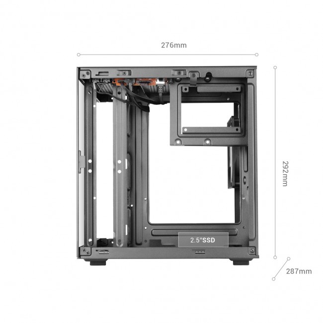 Mars Gaming MC-CUBE computer case Mini Tower Black