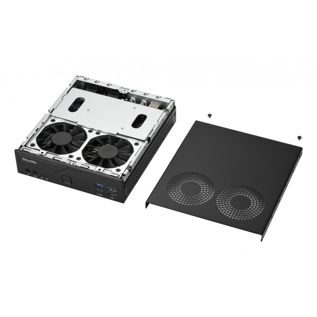 Shuttle XP slim DH610V2 PC/workstation barebone 1.35L sized PC Black Intel H610 LGA 1700