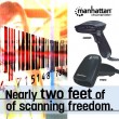 Manhattan Long Range CCD Handheld Barcode Scanner, USB, 500mm Scan Depth, Cable 1.5m, Max Ambient Light 10,000 lux (sunlight), Black, Three Year Warranty Manhattan Long Range CCD Handheld Barcode Scanner, USB, 500mm Scan Depth, Cable 1.5m, Max Ambient Light 10,000 lux (sunlight), Black, Three Year Warranty