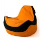 Sako bag pouf Bolid orange-black XXL 140 x 100 cm