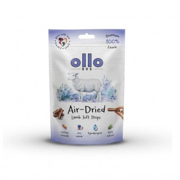 OLLO Air-Dried Lamb strips - dog treat - 80g