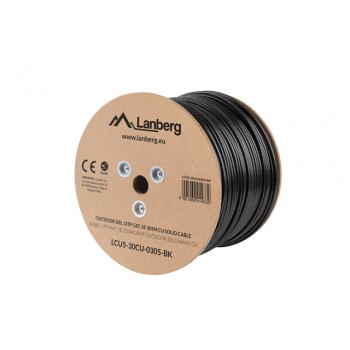 Lanberg LCU5-30CU-0305-BK networking cable Black 305 m Cat5e U/UTP (UTP)