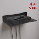 Maclean decoder wall shelf, single, max. 5kg, steel, MC-122 Maclean decoder wall shelf, single, max. 5kg, steel, MC-122