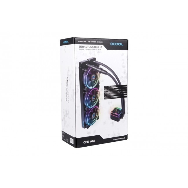 Alphacool Eisbaer Aurora LT360 Processor All-in-one liquid cooler Black 1 pc(s) Alphacool Eisbaer Aurora LT360 Processor All-in-one liquid cooler Black 1 pc(s)