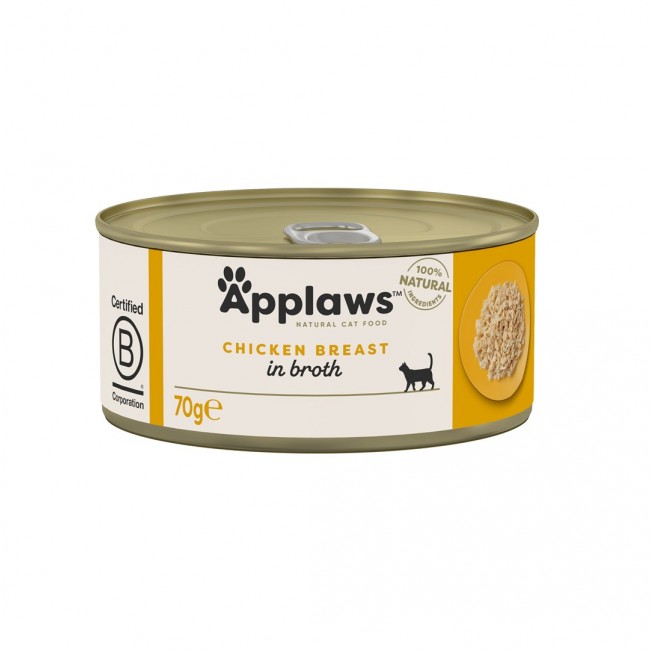APPLAWS Chicken breast in broth - wet cat food - 70g APPLAWS Chicken breast in broth - wet cat food - 70g