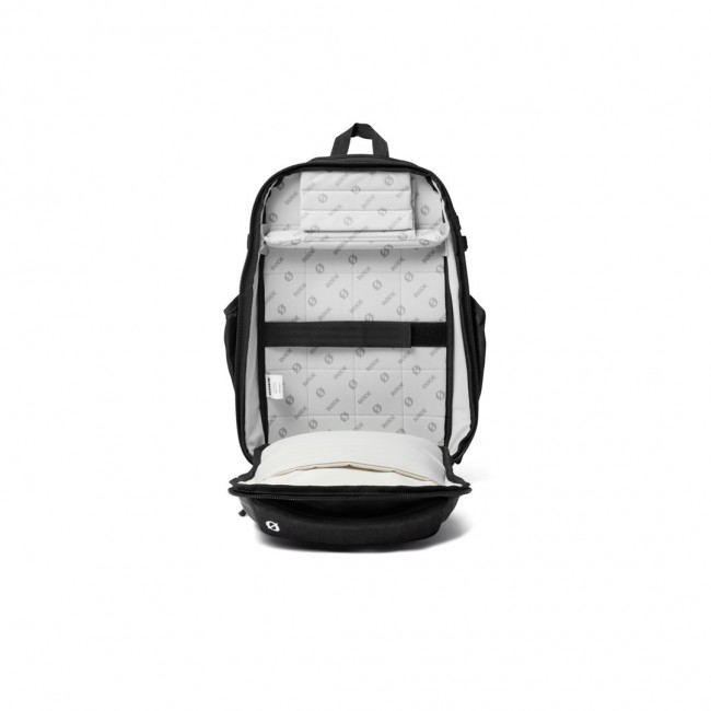 R DE backpack Rucksack Black Alcantara, Polyester