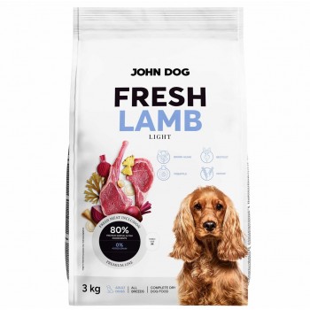 JOHN DOG Fresh Lamb - dry dog food - 3kg