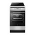 Amica 57IE3.325HTaD(Xx) PIZZA Freestanding induction cooker Black, Stainless steel