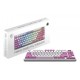 MSI FORGE GK600 TKL WIRELESS VIOLET keyboard Gaming USB + Bluetooth QWERTY Spanish Pink, Violet, White