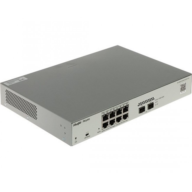 Ruijie Networks RG-NBS3100-8GT2SFP-P-V2 network switch Managed L2 Gigabit Ethernet (10/100/1000) Power over Ethernet (PoE) Metallic