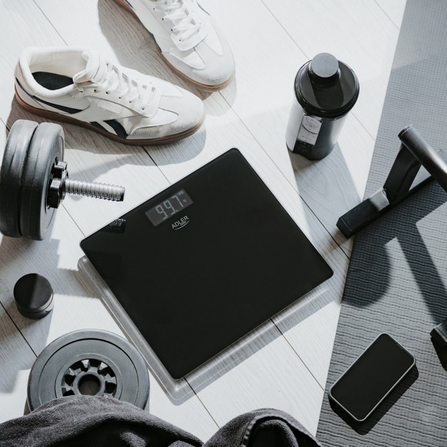 Bathroom scale ADLER AD 8194b rechargeable USB-C Black