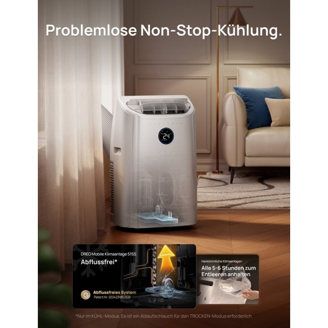 Dreo 515S portable air conditioner 1.5 L 65 dB 3500 W White