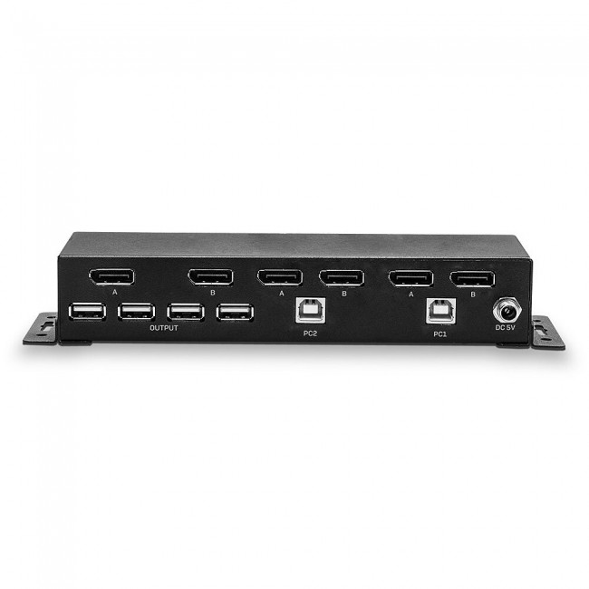 Lindy 2 Port Dual Head DisplayPort 1.2 KVM Switch Lindy 2 Port Dual Head DisplayPort 1.2 KVM Switch