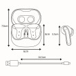 Audiocore wireless headphones, hybrid ANC, ENC, 6 microphones, charging case, Tuya, AC591 PRO