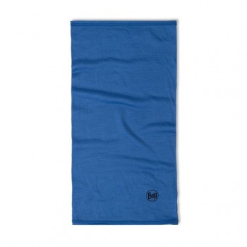 Buff Merino Lightweight Jr Solid Children's merino wool neck warmer Blue