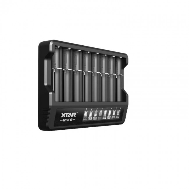 Battery charger Li-ion 3,6V / 3,7V / 1,5V and 1,2V Ni-MH XTAR MX8