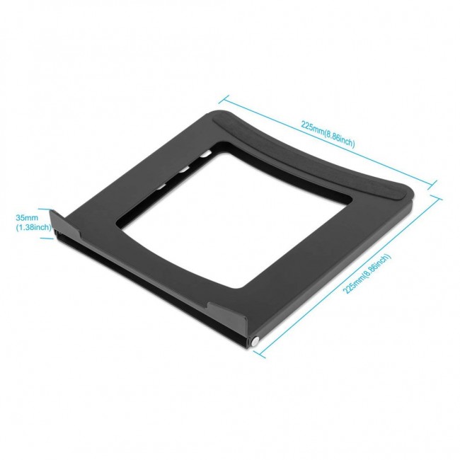 Manhattan Laptop and Tablet Stand, Adjustable (5 positions), Suitable for all tablets and laptops up to 15.6