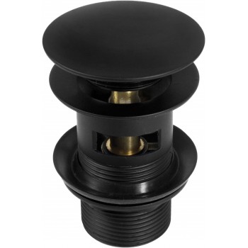 Stopper for washbasin or bidet - with overflow