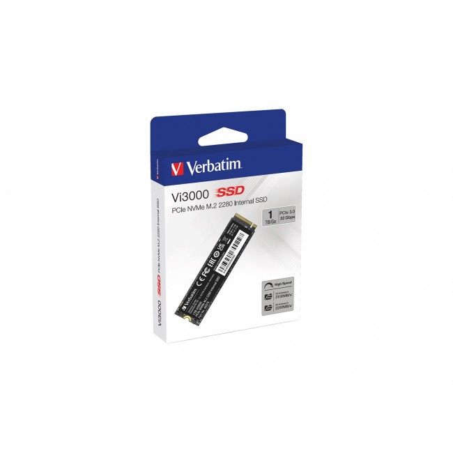 Verbatim Vi3000 PCIe NVMe M.2 SSD 1TB Verbatim Vi3000 PCIe NVMe M.2 SSD 1TB