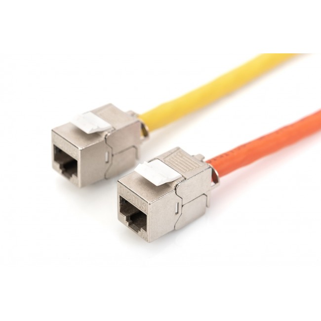 Digitus CAT 6A Keystone module, shielded, tool-free mounting connection