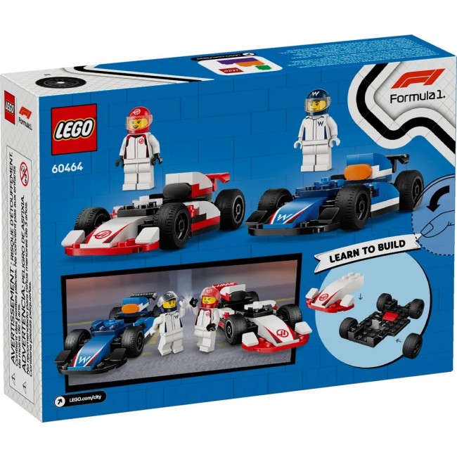 LEGO CITY 60464 F1 - Williams Racing & Haas F1 Race Cars LEGO CITY 60464 F1 - Williams Racing & Haas F1 Race Cars