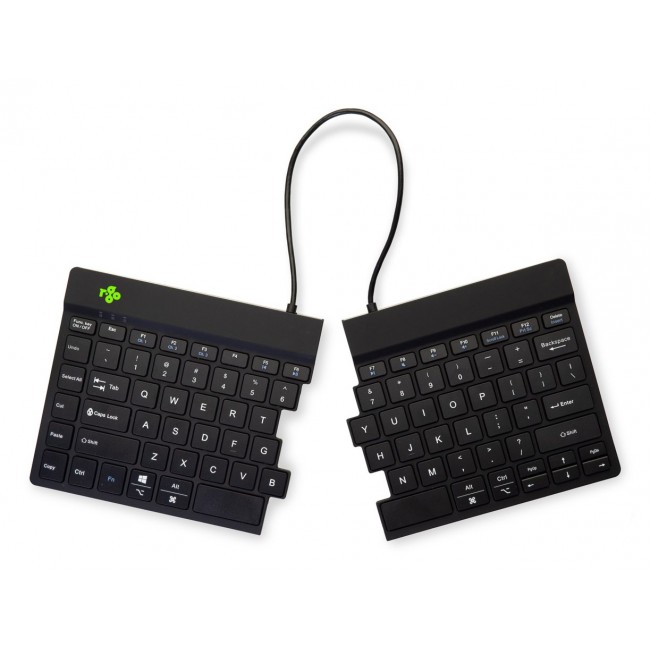 R-Go Tools Ergonomic keyboard R-Go Split Break with break software, ergonomic split keyboard, QWERTY (US), Bluetooth, black