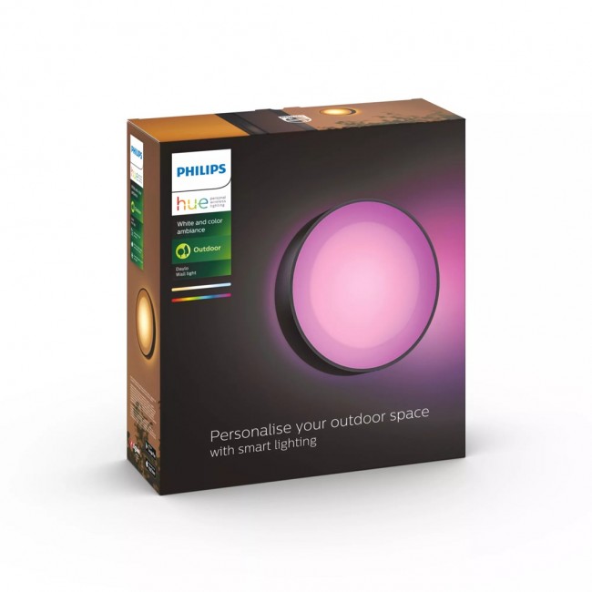 Philips Hue White and colour ambience Daylo Outdoor wall light Philips Hue White and colour ambience Daylo Outdoor wall light