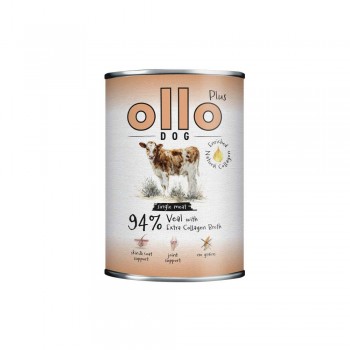 OLLO Plus Collagen Mono Veal - wet dog food - 800g