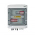 Switchgear attached DCAC hermetic IP65 EMITTER with DC surge arrester Dehn 1000V type 2, 2 x PV string, 2 x MPPT // og. AC Dehn type 2, 16A 3-F