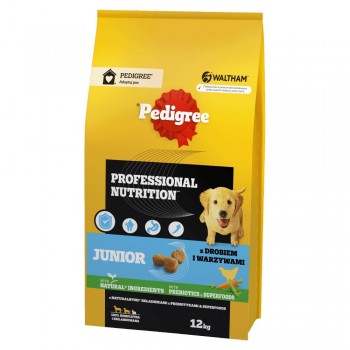 PEDIGREE Professional Nutrition Junior with poultry and vegetables, medium and large breeds - dry dog food - 12 kg