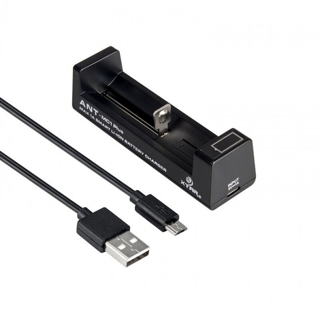 Fast charger for cylindrical Li-ion batteries 18650 Xtar ANT MC1 Plus Fast charger for cylindrical Li-ion batteries 18650 Xtar ANT MC1 Plus