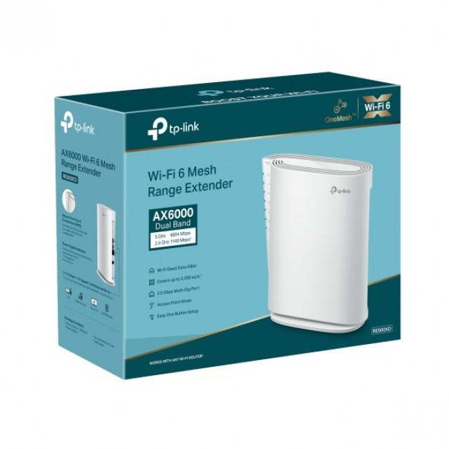 TP-Link RE900XD network extender Network transmitter White 10, 100, 1000, 2500 Mbit/s TP-Link RE900XD network extender Network transmitter White 10, 100, 1000, 2500 Mbit/s