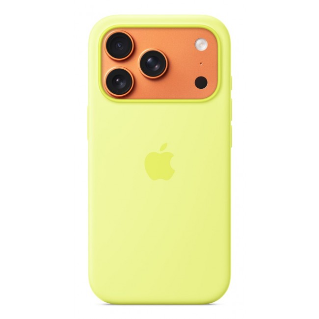 Apple iPhone 17 Pro Silicone Case with MagSafe Neon Yellow